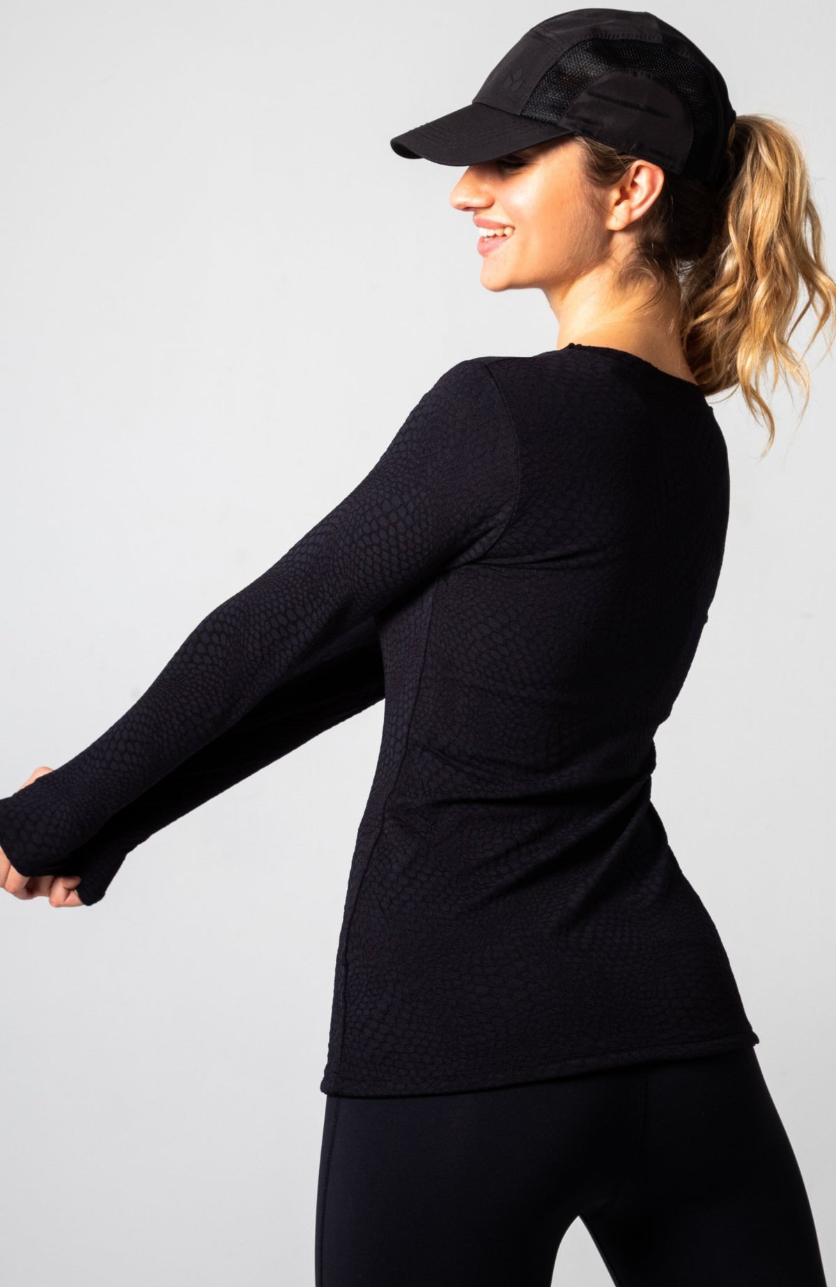 Motivator Jacquard Long Sleeve Top - Lara Fay Activewear