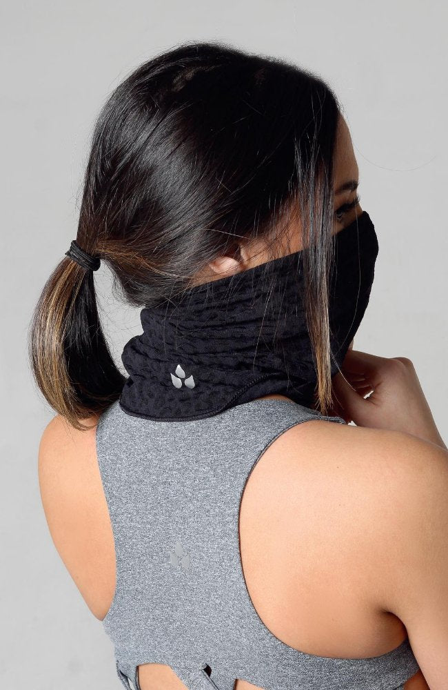 Black Into The Wild Face Cover - Lara Fay Activewear